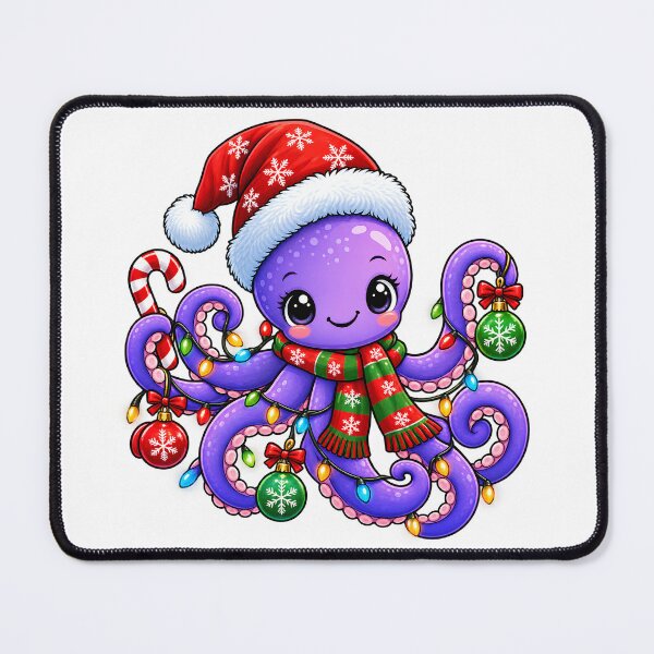 Item preview, Christmas Octopus Cute Holiday Sea Creature Design for Ocean Lovers designed and sold by Teetreasure2.