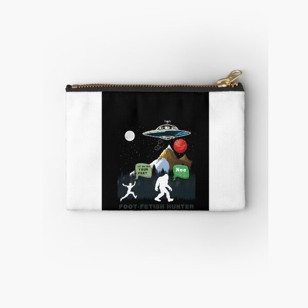 Item preview, Funny UFO and Bigfoot Foot Fetish Hunter Humorous Cryptid Design designed and sold by Yamato Crow.