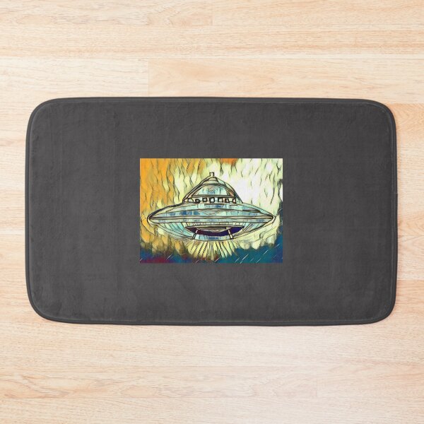 Item preview, Mystical UFO Abduction Art with Alien Spaceship Illustration designed and sold by Yamato Crow.
