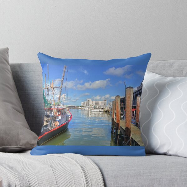 Item preview, Fishing Boat at Urban Dockside  designed and sold by Savannah Gibbs.