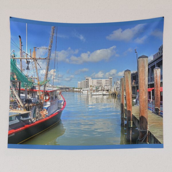 Item preview, Fishing Boat at Urban Dockside  designed and sold by Savannah Gibbs.
