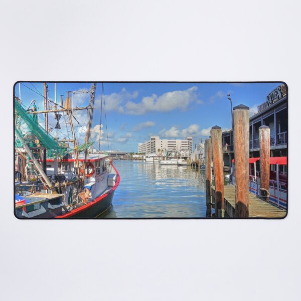 Item preview, Fishing Boat at Urban Dockside  designed and sold by Savannah Gibbs.