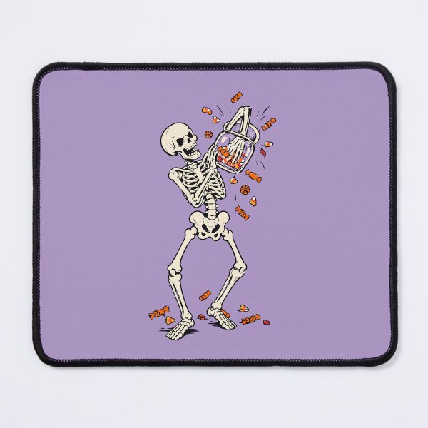 Item preview, Skeleton Eating Halloween Candy Spooky Design designed and sold by Krasnovaovaova.