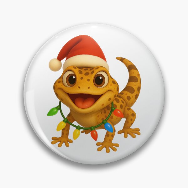 Item preview, Tangerine Leopard Gecko Christmas designed and sold by Sillytoe.