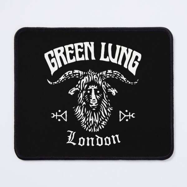 Item preview, Green Lung White Doom Metal Logo Design designed and sold by MichaelsqStudio.