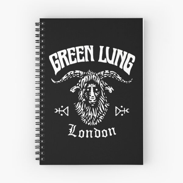 Item preview, Green Lung White Doom Metal Logo Design designed and sold by MichaelsqStudio.