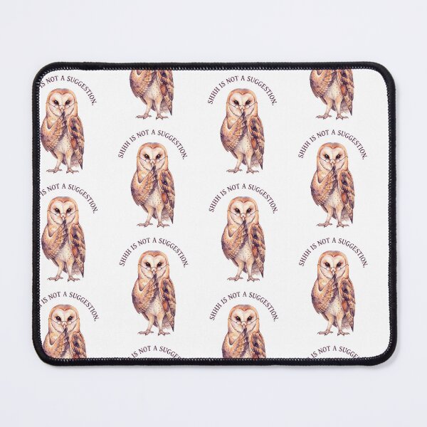 Item preview, Shhh Barn Owl Glasses designed and sold by Tiffany Roy.