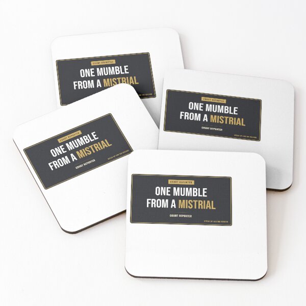 Item preview, One Mumble From A Mistrial Court Reporter designed and sold by SlowMadeShelf.