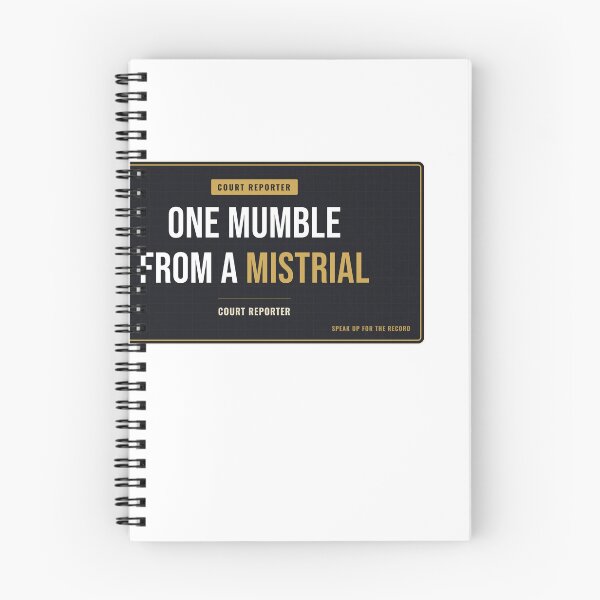 Item preview, One Mumble From A Mistrial Court Reporter designed and sold by SlowMadeShelf.
