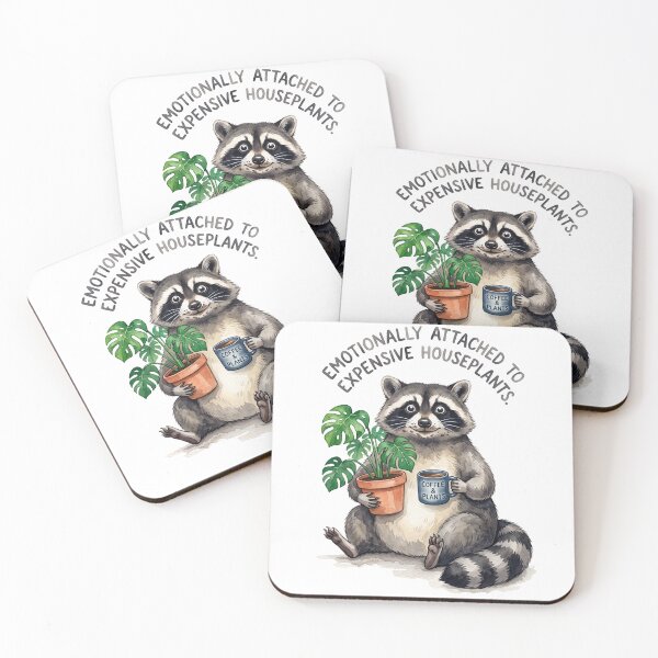 Item preview, Plant Lady Raccoon Coffee designed and sold by Tiffany Roy.