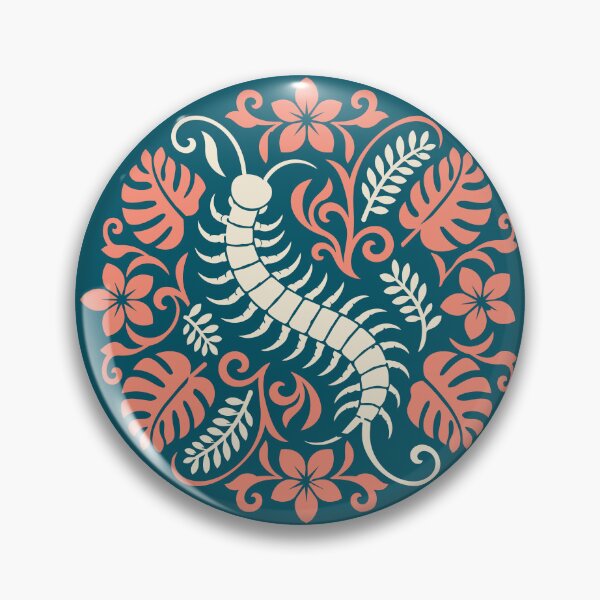 Item preview, Tropical Centipede – Polynesian & Hawaiian Quilt Inspired Design | Tahitifaifai designed and sold by Tahitifaifai.