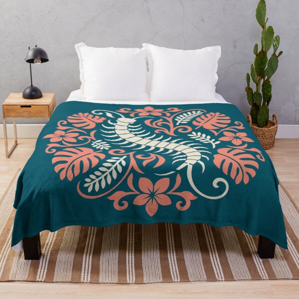 Item preview, Tropical Centipede – Polynesian & Hawaiian Quilt Inspired Design | Tahitifaifai designed and sold by Tahitifaifai.