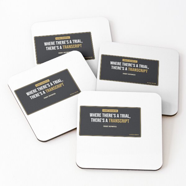 Item preview, Where There's A Trial, There's A Transcript Court Reporter designed and sold by SlowMadeShelf.