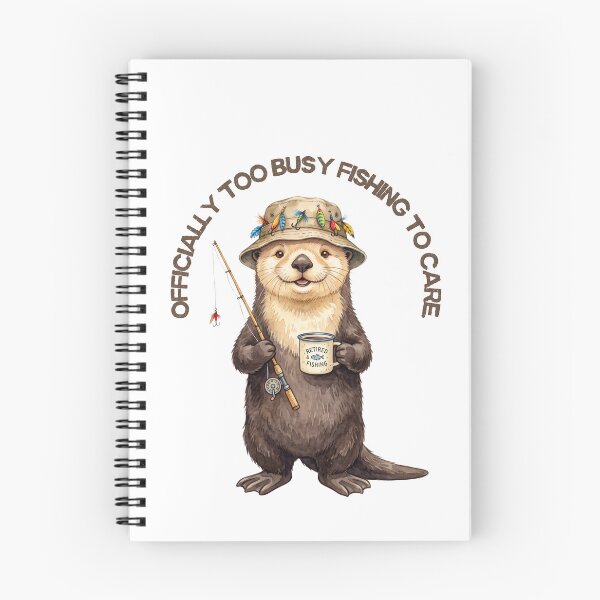 Item preview, Fishing Otter Bucket Hat designed and sold by Tiffany Roy.