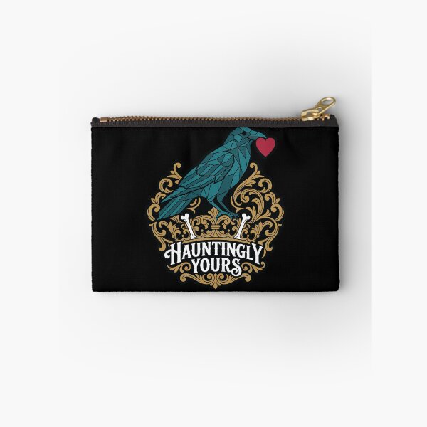 Item preview, Geometric Crow Holding Heart Gothic Emblem Art designed and sold by ZUMERI.
