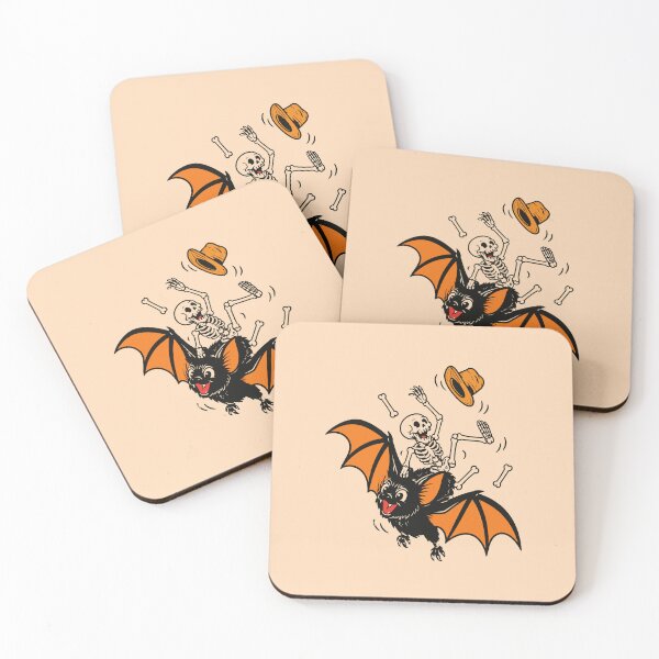 Item preview,  Skeleton Riding Black Bat Halloween Design designed and sold by Krasnovaovaova.