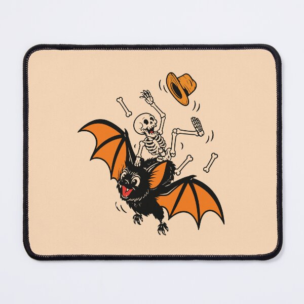 Item preview, Skeleton Riding Black Bat Halloween Design designed and sold by Krasnovaovaova.