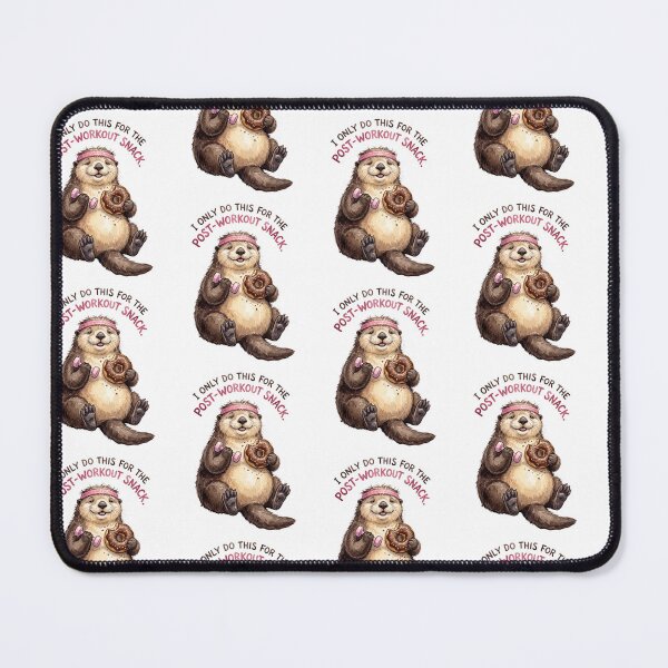 Item preview, Workout Otter Donut Snack designed and sold by Tiffany Roy.