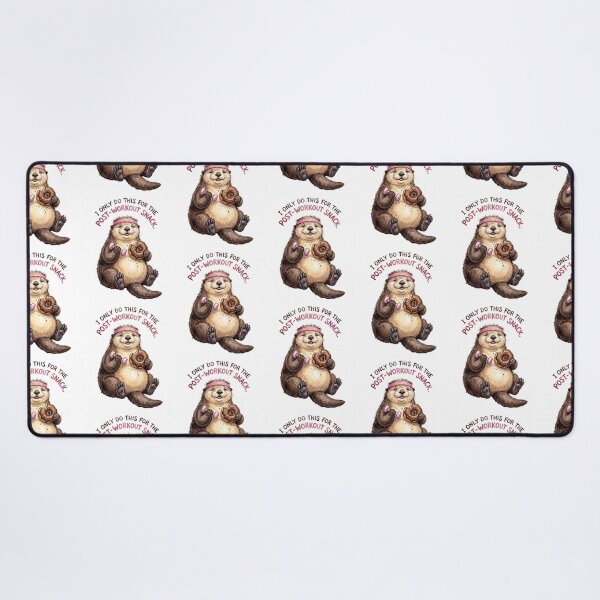 Item preview, Workout Otter Donut Snack designed and sold by Tiffany Roy.