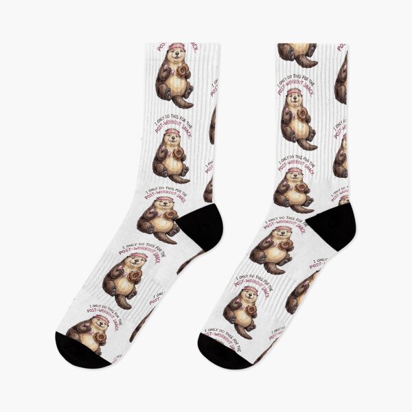 Item preview, Workout Otter Donut Snack designed and sold by Tiffany Roy.