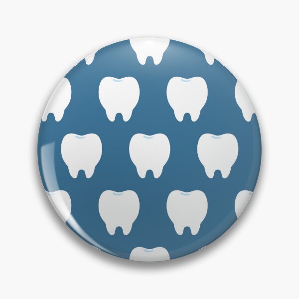 Item preview, Simple White Tooth with Blue Pattern – Clean & Cute Design designed and sold by OEKAKIYASAN.