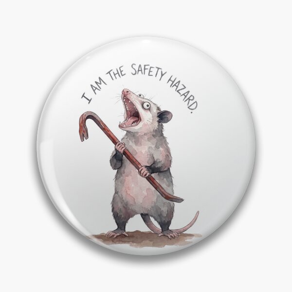 Item preview, Chaos Opossum Crowbar Hazard designed and sold by Tiffany Roy.