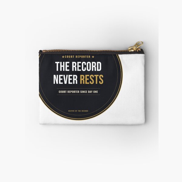 Item preview, The Record Never Rests Court Reporter Seal designed and sold by SlowMadeShelf.