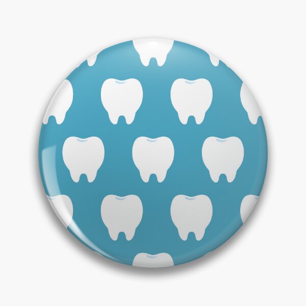 Item preview, Simple White Tooth with Light Blue Pattern – Clean & Cute Design designed and sold by OEKAKIYASAN.