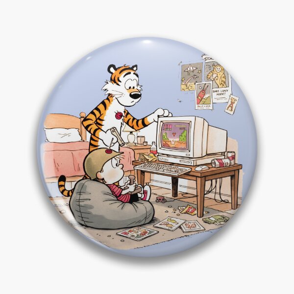 Item preview, Calvin and Hobbes Play Video Games designed and sold by laschikarin.