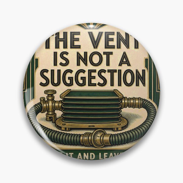 Item preview, The ventilator is not a suggestion for a respiratory therapist badge. designed and sold by BoosterShop.