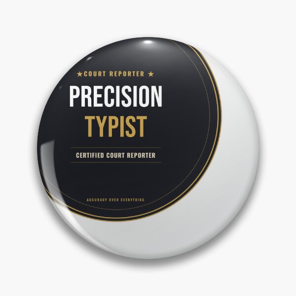 Item preview, Precision Typist Court Reporter Seal designed and sold by SlowMadeShelf.