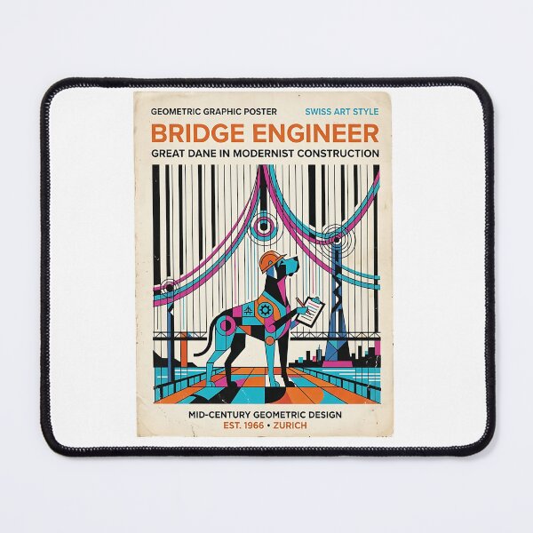 Item preview, Great Dane Bridge Engineer designed and sold by PictoVibe.