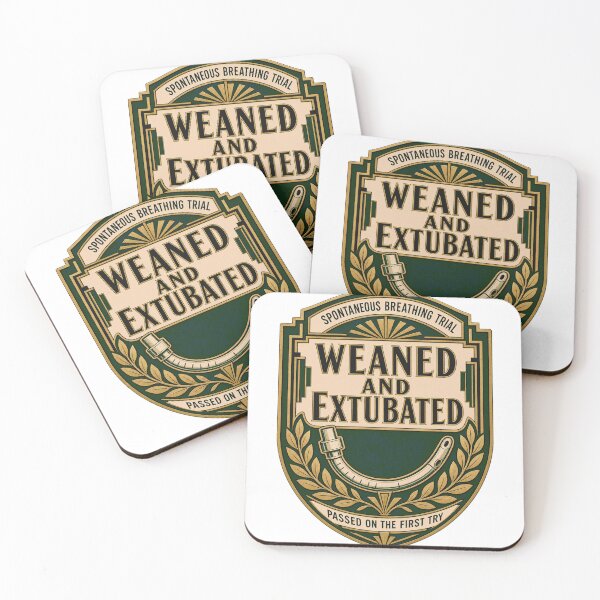 Item preview, Weaned and extubated spontaneous breathing trial Deco Emblem designed and sold by BoosterShop.