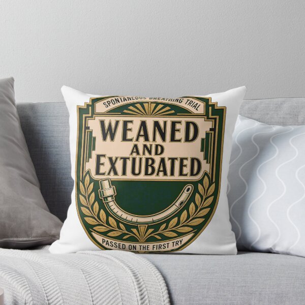 Item preview, Weaned and extubated spontaneous breathing trial Deco Emblem designed and sold by BoosterShop.