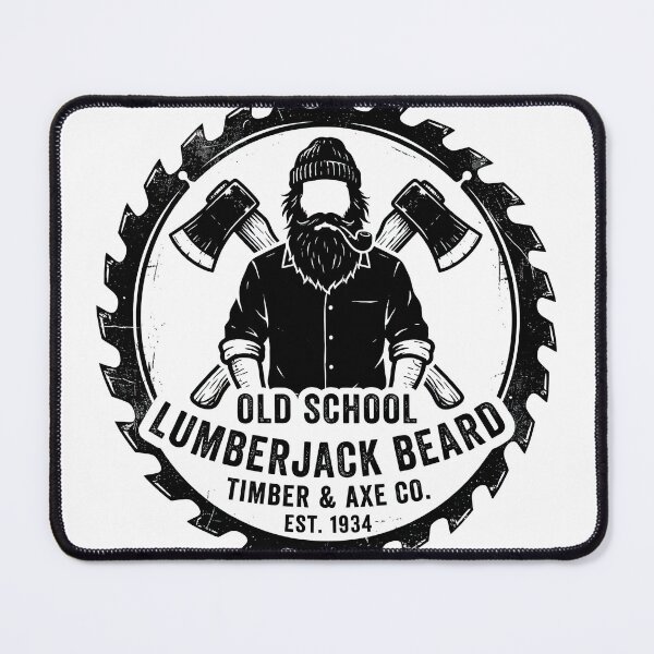 Item preview, Vintage Old School Lumberjack Beard Timber Axe Emblem designed and sold by Rahat3344.