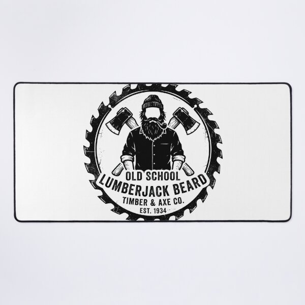 Item preview, Vintage Old School Lumberjack Beard Timber Axe Emblem designed and sold by Rahat3344.
