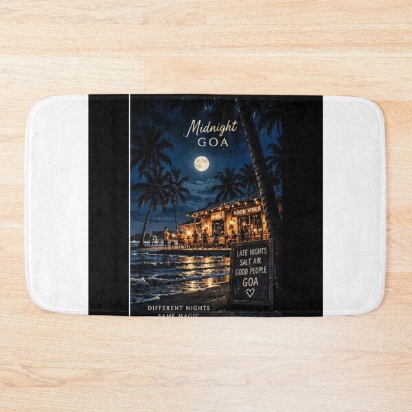 Item preview, Midnight Goa Salt Air Good Vibes Moonlight designed and sold by Goanheartprints.