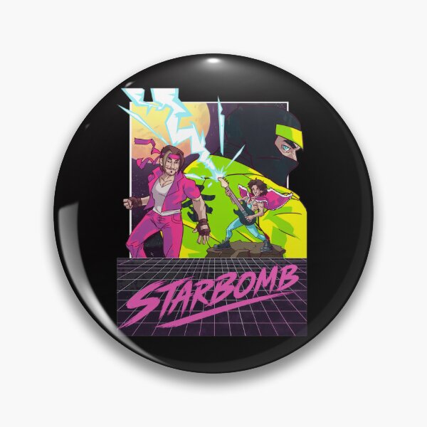 Item preview, STARBOMB 80s Retro Neon Grid Synthwave designed and sold by Lagoart.