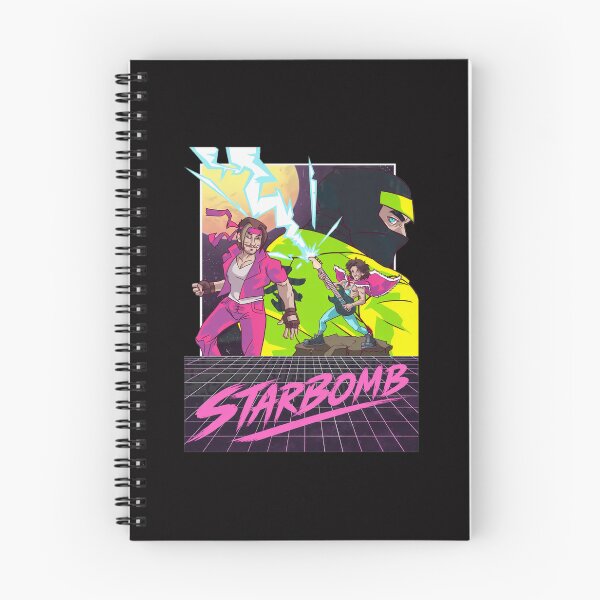 Item preview, STARBOMB 80s Retro Neon Grid Synthwave designed and sold by Lagoart.