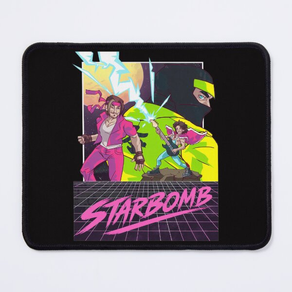 Artikelvorschau, STARBOMB 80er Retro Neon Grid Synthwave entworfen und verkauft von Lagoart.