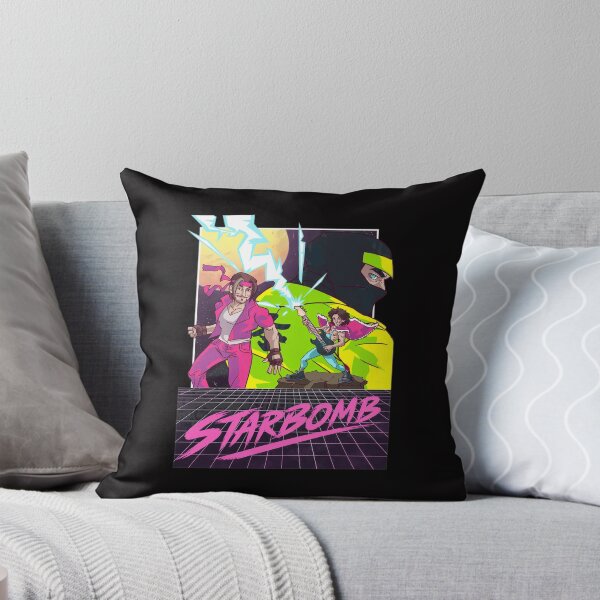 Item preview, STARBOMB 80s Retro Neon Grid Synthwave designed and sold by Lagoart.