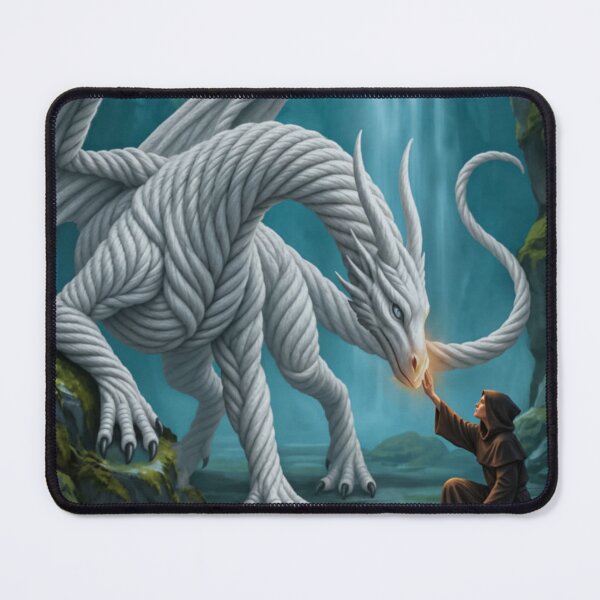 Item preview, White Dragon and Human designed and sold by JUTElCONIC.