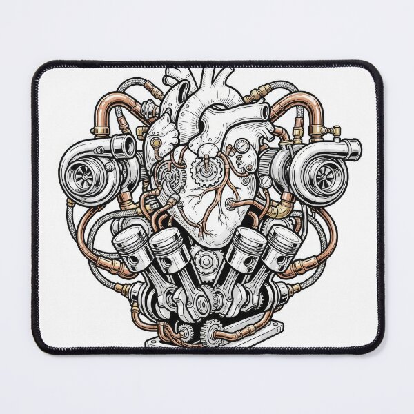 Item preview, Anatomical Mechanical Engine Heart Twin Turbo Steampunk designed and sold by Rahat3344.