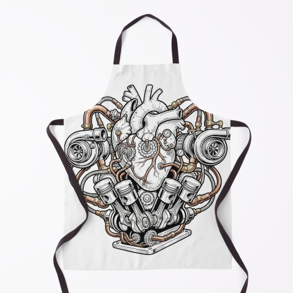 Item preview, Anatomical Mechanical Engine Heart Twin Turbo Steampunk designed and sold by Rahat3344.