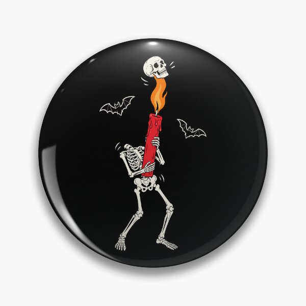 Item preview, Skeleton Holding Red Candle Halloween Design designed and sold by Krasnovaovaova.