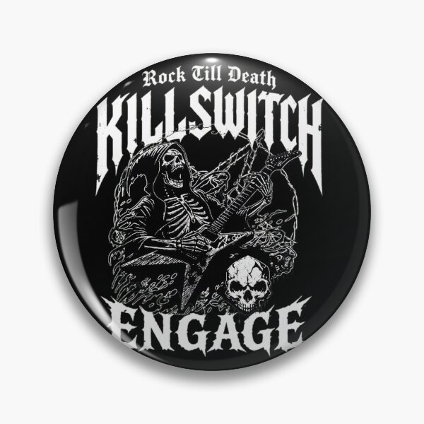 Item preview, Rock Till Death Skeleton Guitarist Killswitch Engage designed and sold by Bloowardi.