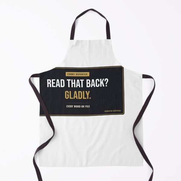 Item preview, Read That Back? Gladly. Court Reporter designed and sold by SlowMadeShelf.