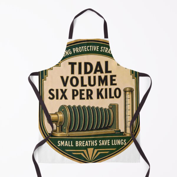 Item preview, Tidal volume six per kilogram. Lung-protective ventilation badge. designed and sold by BoosterShop.