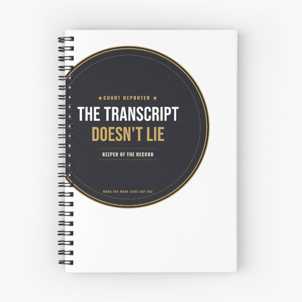 Item preview, The Transcript Doesn't Lie Court Reporter Seal designed and sold by SlowMadeShelf.