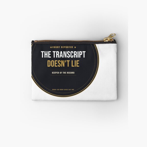 Item preview, The Transcript Doesn't Lie Court Reporter Seal designed and sold by SlowMadeShelf.